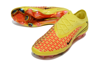 Men's Nike Phantom 6 Low Elite FG Firm Ground Low-Tops Football Boots - Yellow/Vibrant Lemon/Fiery Sunset