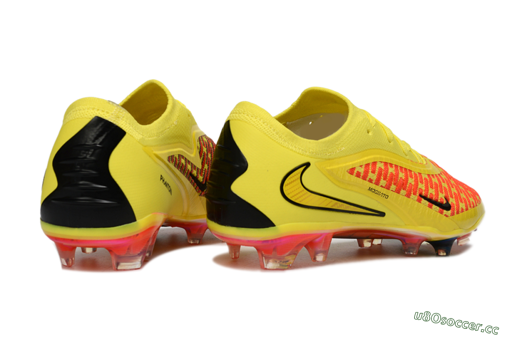 Men's Nike Phantom 6 Low Elite FG Firm Ground Low-Tops Football Boots - Yellow/Vibrant Lemon/Fiery Sunset 6