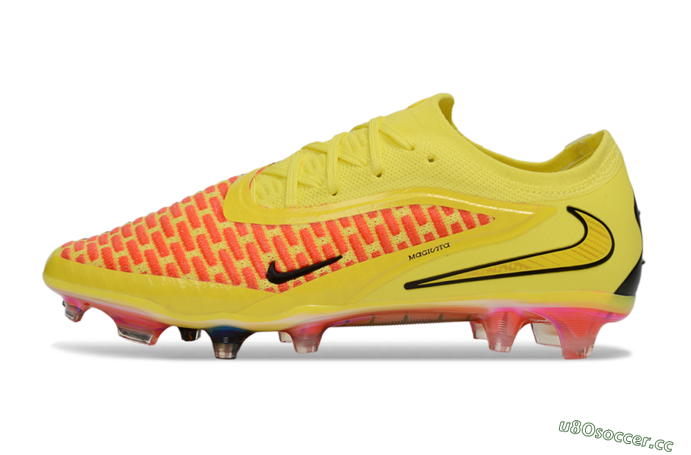 Men's Nike Phantom 6 Low Elite FG Firm Ground Low-Tops Football Boots - Yellow/Vibrant Lemon/Fiery Sunset 0