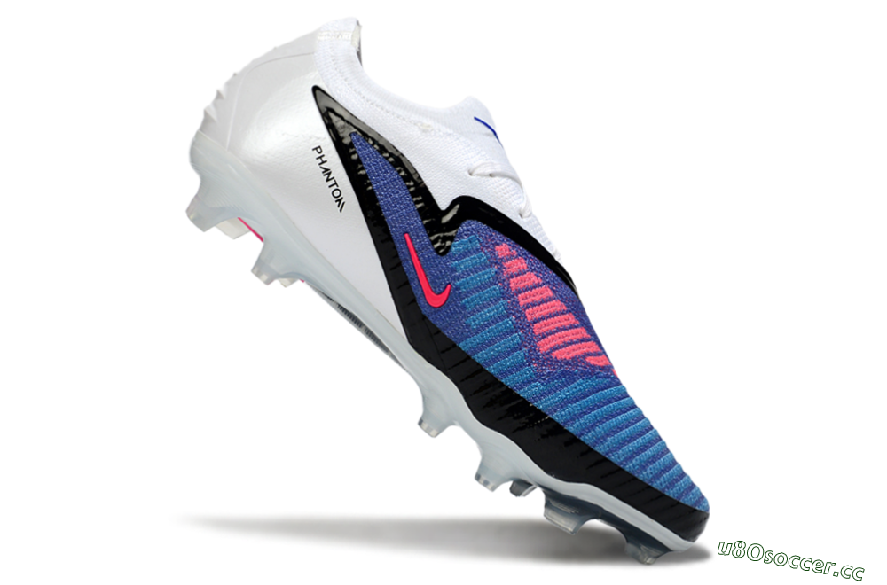 Unisex Nike Phantom 6 Low Elite FG Firm Ground Low-Tops Football Boots - Blue/Electric Blue/Hot Pink 5