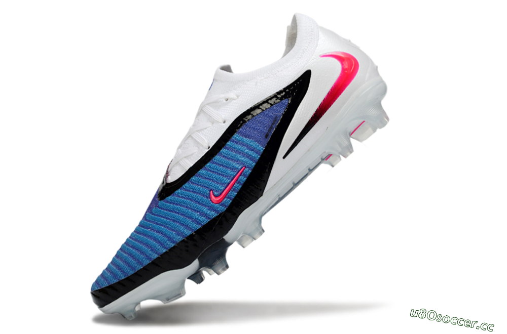 Unisex Nike Phantom 6 Low Elite FG Firm Ground Low-Tops Football Boots - Blue/Electric Blue/Hot Pink 6