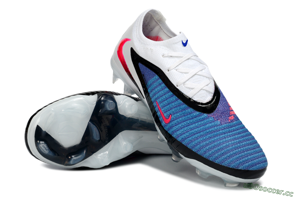 Unisex Nike Phantom 6 Low Elite FG Firm Ground Low-Tops Football Boots - Blue/Electric Blue/Hot Pink 4