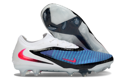Unisex Nike Phantom 6 Low Elite FG Firm Ground Low-Tops Football Boots - Blue/Electric Blue/Hot Pink