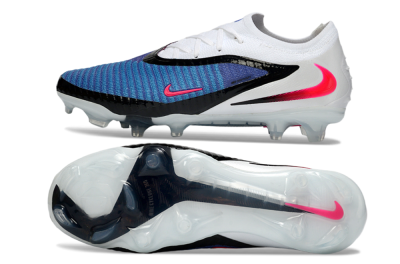 Unisex Nike Phantom 6 Low Elite FG Firm Ground Low-Tops Football Boots - Blue/Electric Blue/Hot Pink
