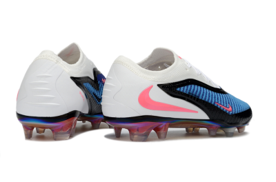 Unisex Nike Phantom 6 Low Elite FG Firm Ground Low-Tops Football Boots - Blue/Vibrant Blue/Pink Accent
