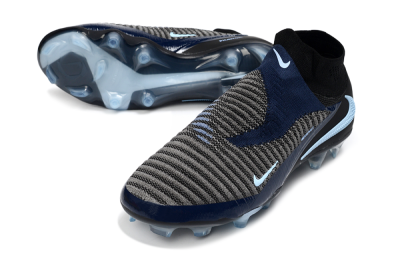 Men's Nike Phantom 6 High Elite FG Firm Ground High-Tops Football Boots - Navy/Blue Night/Black Ice