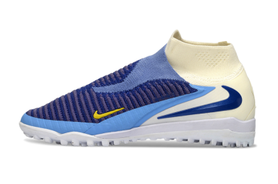 Men's Nike Phantom 6 High Elite TF Artificial Turf High-Tops Football Shoes - Blue/Sky Blue/Deep Blue