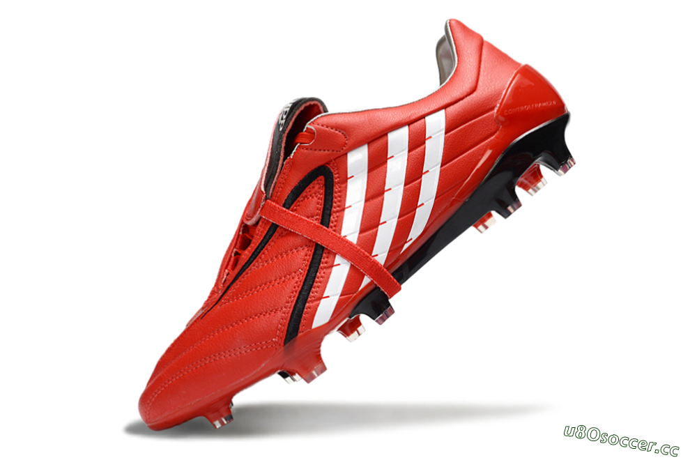 Men's Adidas Predator Accelerator Electricity FG Firm Ground Low-Tops Football Boots - Red/Crisp Crimson/Classic White 5
