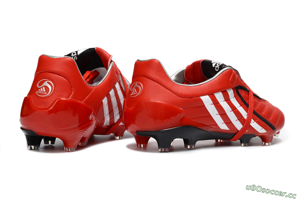 Men's Adidas Predator Accelerator Electricity FG Firm Ground Low-Tops Football Boots - Red/Crisp Crimson/Classic White 6