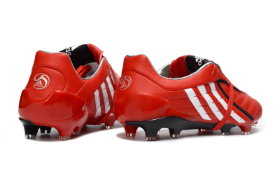 Men's Adidas Predator Accelerator Electricity FG Firm Ground Low-Tops Football Boots - Red/Crisp Crimson/Classic White
