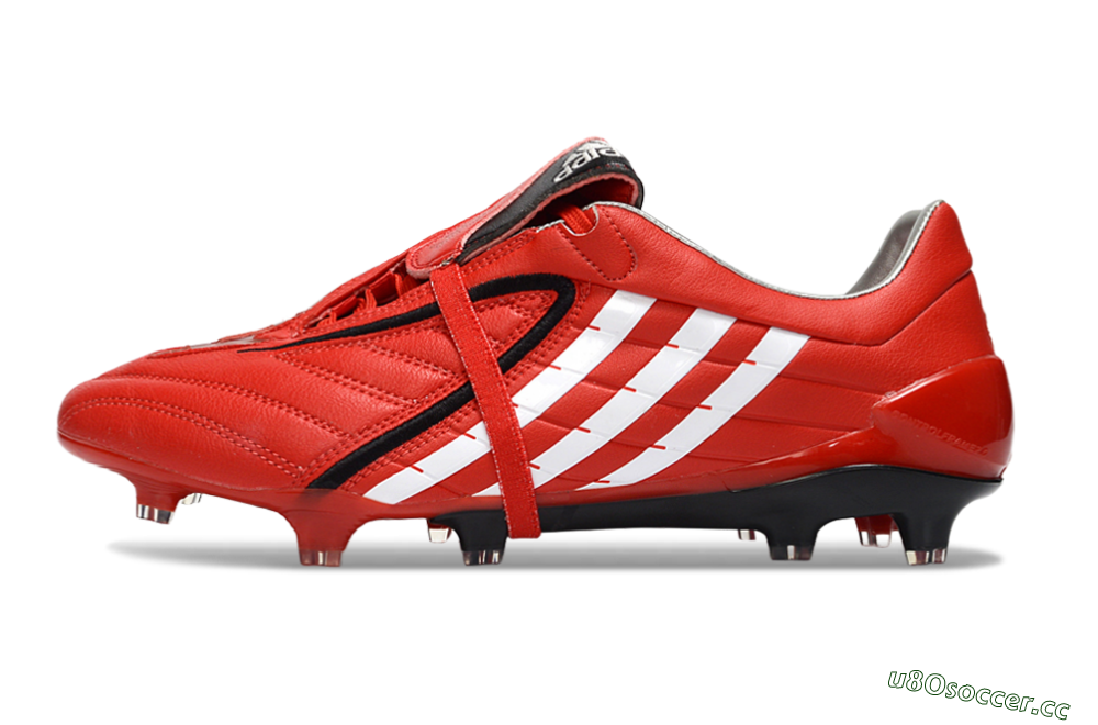 Men's Adidas Predator Accelerator Electricity FG Firm Ground Low-Tops Football Boots - Red/Crisp Crimson/Classic White 0