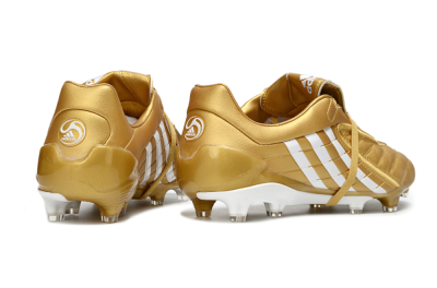 Men's Adidas Predator Accelerator Electricity FG Firm Ground Low-Tops Football Boots - Gold/Metallic Gold/Classic White