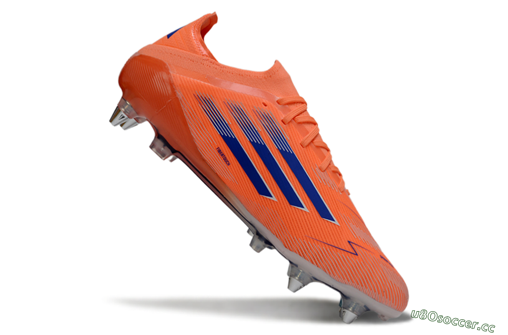 Men's Adidas F50 Elite SG Soft Ground Low-Tops Football Boots - Orange/Electric Orange/Deep Navy 4