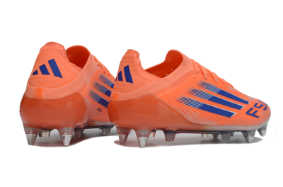 Men's Adidas F50 Elite SG Soft Ground Low-Tops Football Boots - Orange/Electric Orange/Deep Navy