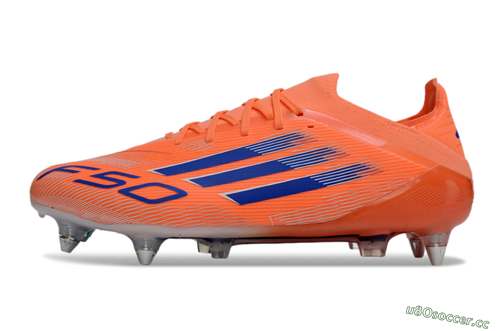 Men's Adidas F50 Elite SG Soft Ground Low-Tops Football Boots - Orange/Electric Orange/Deep Navy 0