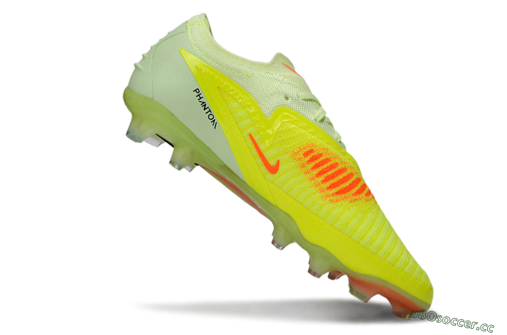 Unisex Nike Phantom 6 Low Elite FG Firm Ground Low-Tops Football Boots - Yellow/Lime Burst/Neon Blaze 4