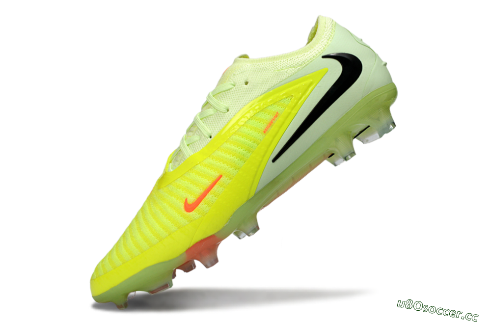 Unisex Nike Phantom 6 Low Elite FG Firm Ground Low-Tops Football Boots - Yellow/Lime Burst/Neon Blaze 5