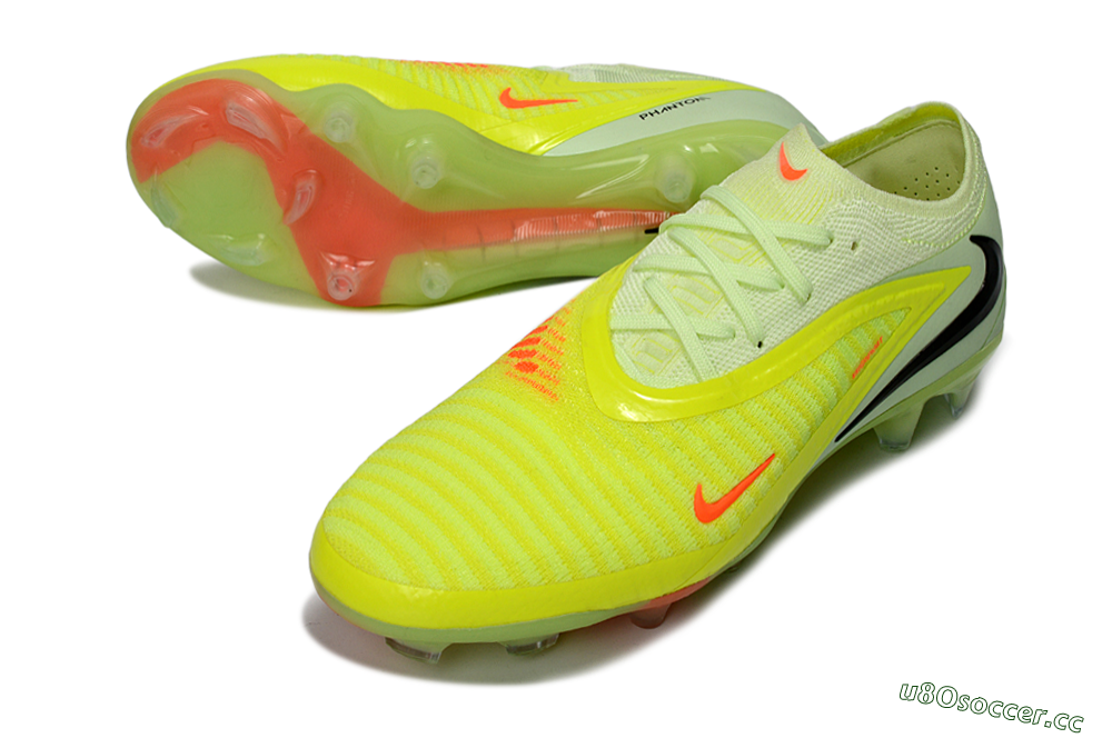 Unisex Nike Phantom 6 Low Elite FG Firm Ground Low-Tops Football Boots - Yellow/Lime Burst/Neon Blaze 3