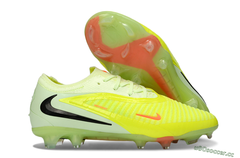 Unisex Nike Phantom 6 Low Elite FG Firm Ground Low-Tops Football Boots - Yellow/Lime Burst/Neon Blaze 2