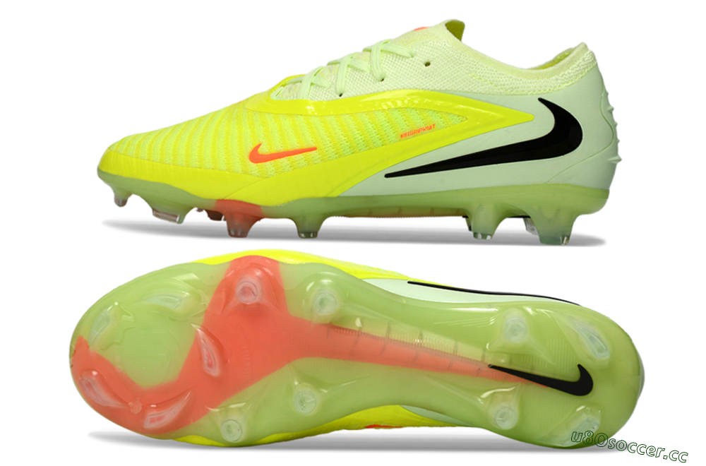 Unisex Nike Phantom 6 Low Elite FG Firm Ground Low-Tops Football Boots - Yellow/Lime Burst/Neon Blaze 1