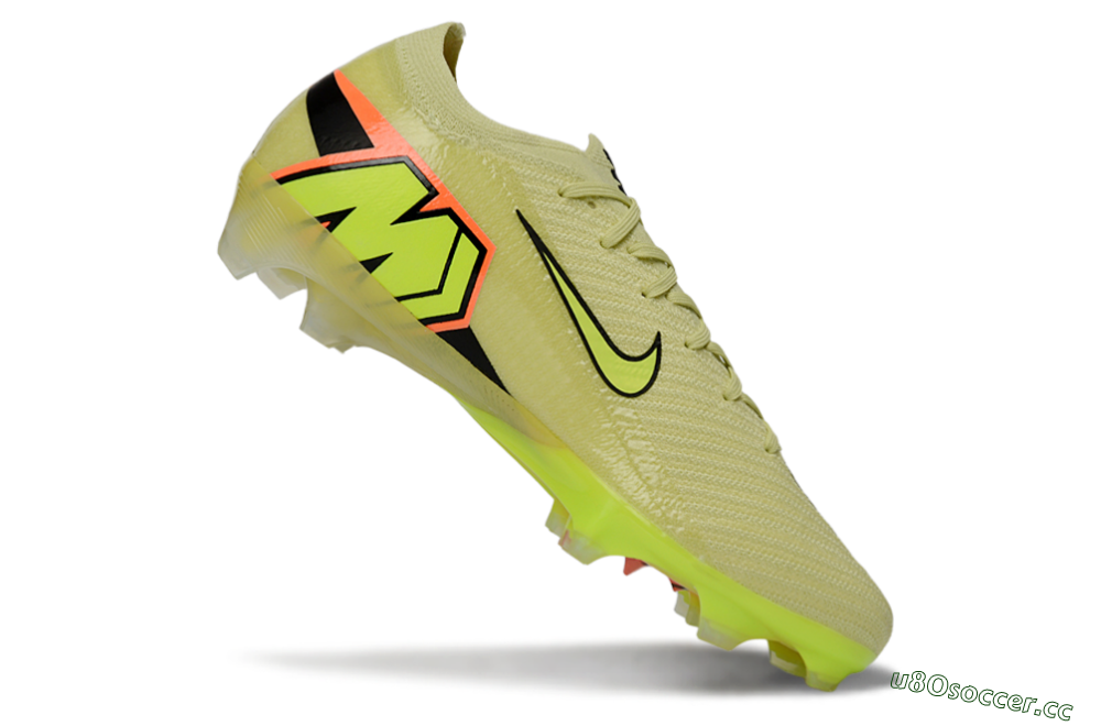 Unisex Nike Air Zoom Mercurial Vapor 16 Elite FG Firm Ground Low-Tops Football Boots - Yellow/Lime Burst/Neon Flash 4