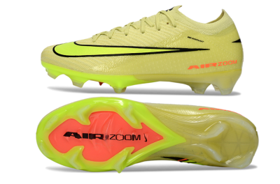 Unisex Nike Air Zoom Mercurial Vapor 16 Elite FG Firm Ground Low-Tops Football Boots - Yellow/Lime Burst/Neon Flash
