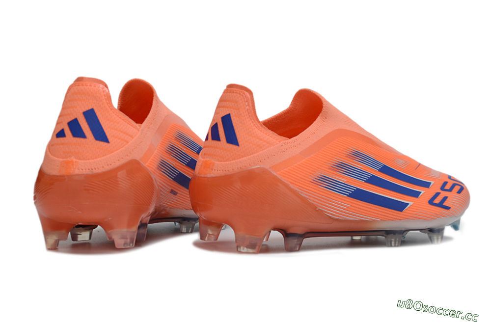 Unisex Adidas F50+ Elite Laceless FG Firm Ground Low-Tops Football Boots - Red/Blue/Silver 6