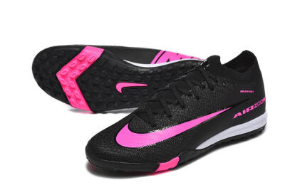 Unisex Nike Air Zoom Mercurial Vapor 16 Elite TF Artificial Turf Low-Tops Football Shoes - Black/Neon Pink/Jet Black