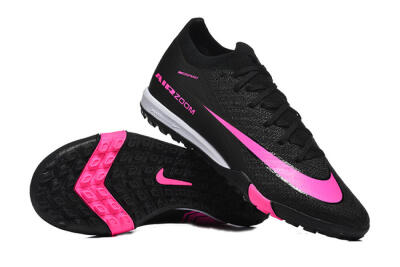 Unisex Nike Air Zoom Mercurial Vapor 16 Elite TF Artificial Turf Low-Tops Football Shoes - Black/Neon Pink/Jet Black