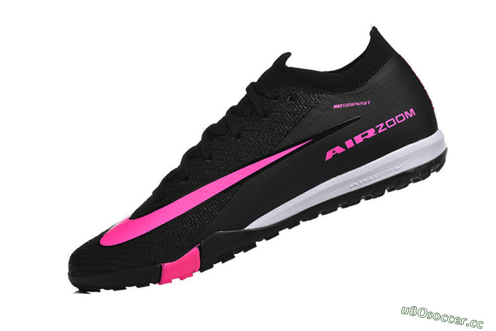 Unisex Nike Air Zoom Mercurial Vapor 16 Elite TF Artificial Turf Low-Tops Football Shoes - Black/Neon Pink/Jet Black 8