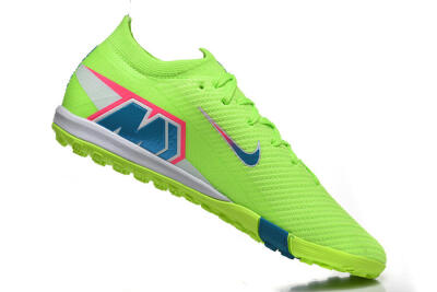 Men's Nike Air Zoom Mercurial Vapor 16 Elite TF Artificial Turf Low-Tops Football Shoes - Green/Electric Green/Navy Blue