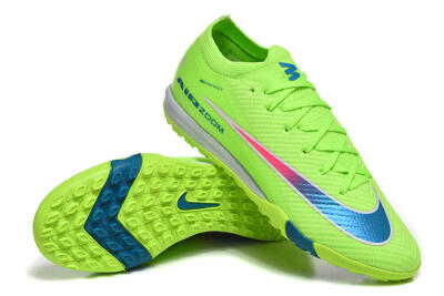 Men's Nike Air Zoom Mercurial Vapor 16 Elite TF Artificial Turf Low-Tops Football Shoes - Green/Electric Green/Navy Blue