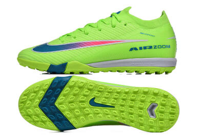 Men's Nike Air Zoom Mercurial Vapor 16 Elite TF Artificial Turf Low-Tops Football Shoes - Green/Electric Green/Navy Blue