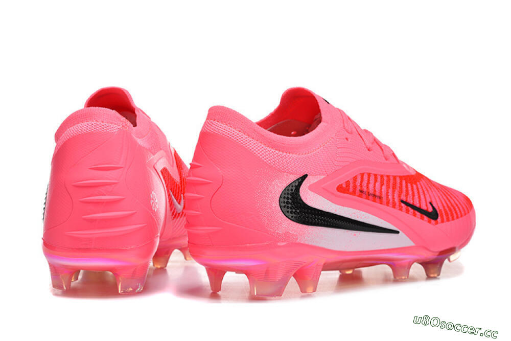 Unisex Nike Phantom 6 Low Elite FG Firm Ground Low-Tops Football Boots - Pink/Neon Burst/Black Shine 9