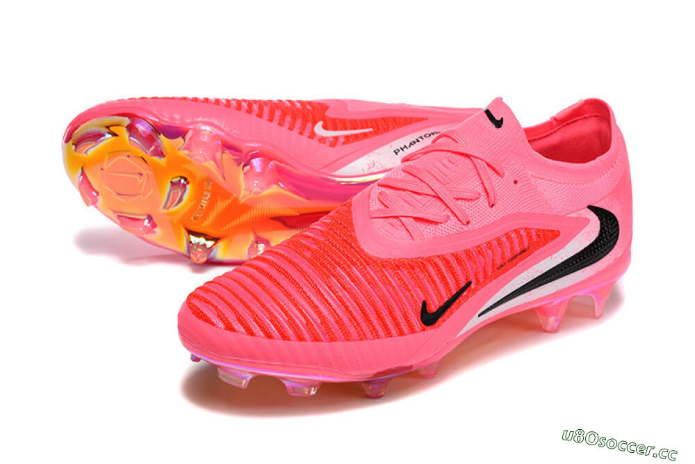 Unisex Nike Phantom 6 Low Elite FG Firm Ground Low-Tops Football Boots - Pink/Neon Burst/Black Shine 3