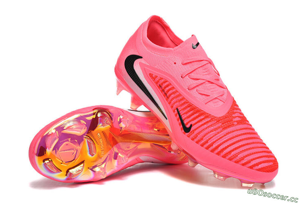 Unisex Nike Phantom 6 Low Elite FG Firm Ground Low-Tops Football Boots - Pink/Neon Burst/Black Shine 4
