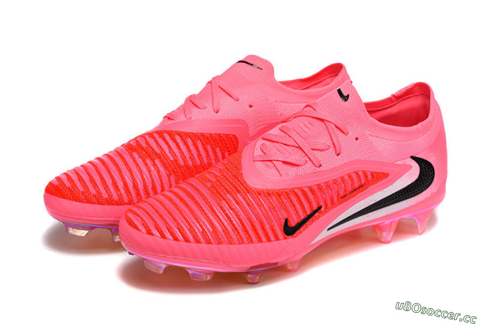 Unisex Nike Phantom 6 Low Elite FG Firm Ground Low-Tops Football Boots - Pink/Neon Burst/Black Shine 5