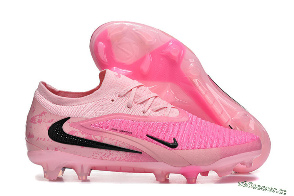 Unisex Nike Phantom 6 Low Elite FG Firm Ground Low-Tops Football Boots - Pink/Bright Pink/Fashion Pink 2
