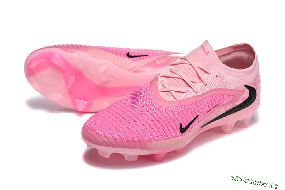 Unisex Nike Phantom 6 Low Elite FG Firm Ground Low-Tops Football Boots - Pink/Bright Pink/Fashion Pink 3