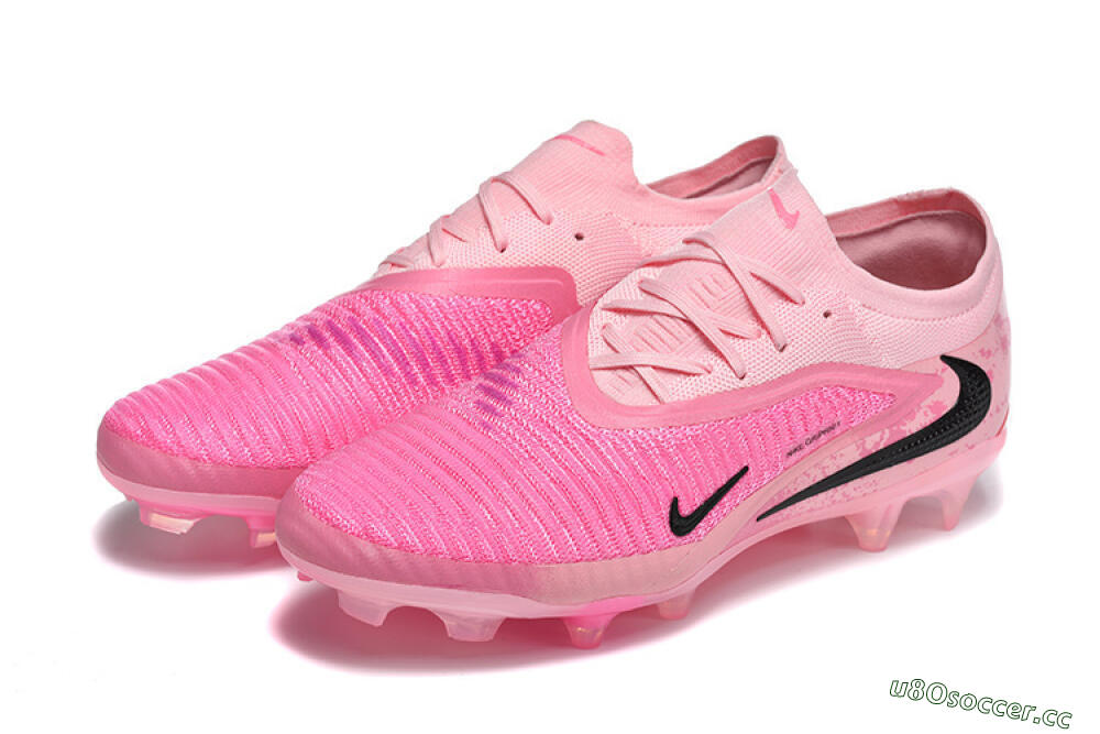 Unisex Nike Phantom 6 Low Elite FG Firm Ground Low-Tops Football Boots - Pink/Bright Pink/Fashion Pink 5