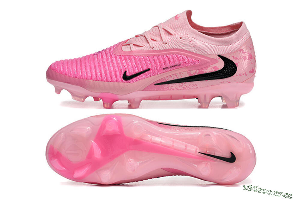 Unisex Nike Phantom 6 Low Elite FG Firm Ground Low-Tops Football Boots - Pink/Bright Pink/Fashion Pink 1