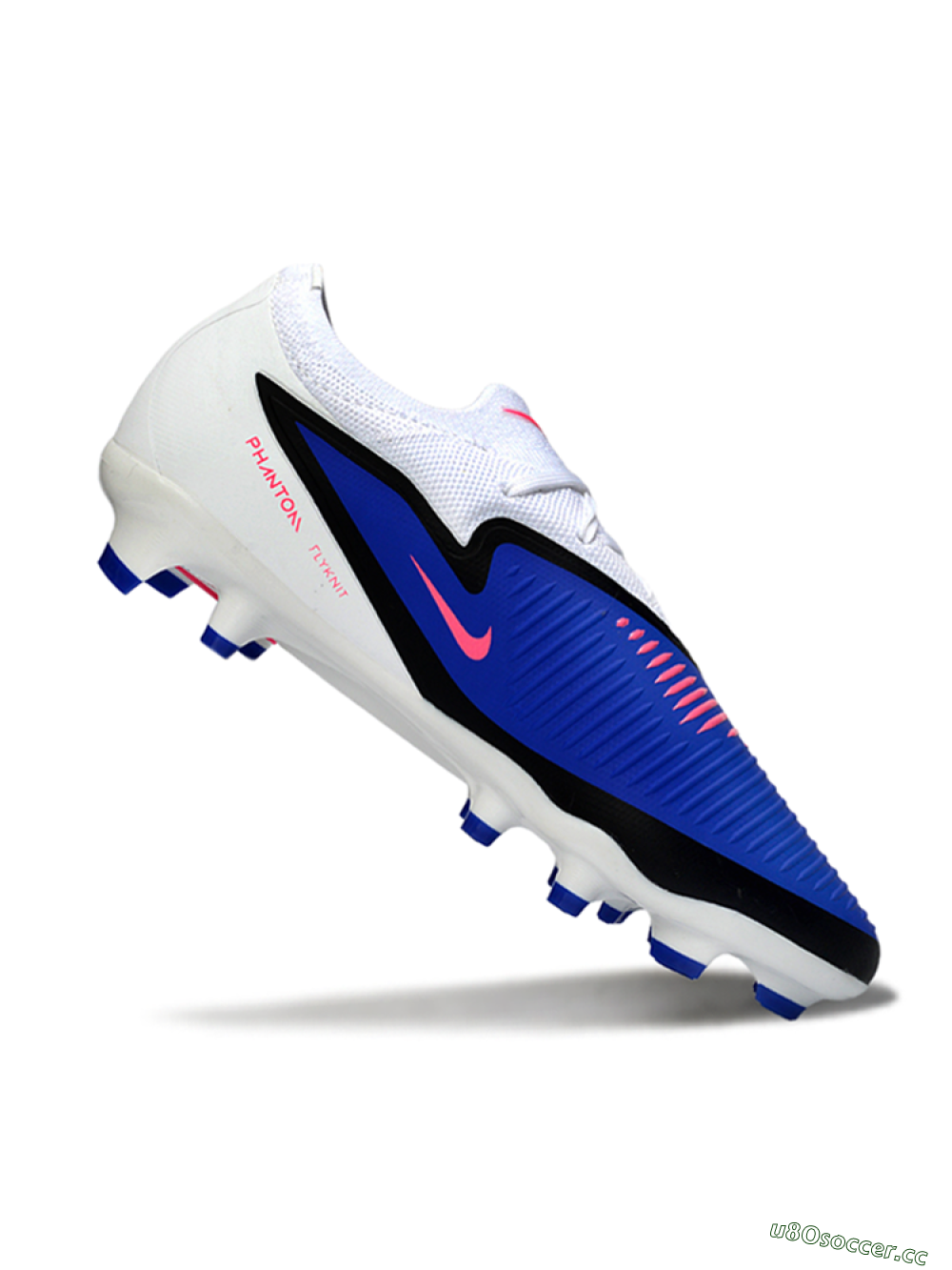 Unisex Nike Phantom 6 Low Elite FG Firm Ground Low-Tops Football Boots - Blue/Electric Blue/Neon Pink 4
