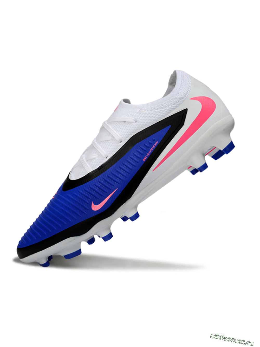 Unisex Nike Phantom 6 Low Elite FG Firm Ground Low-Tops Football Boots - Blue/Electric Blue/Neon Pink 5