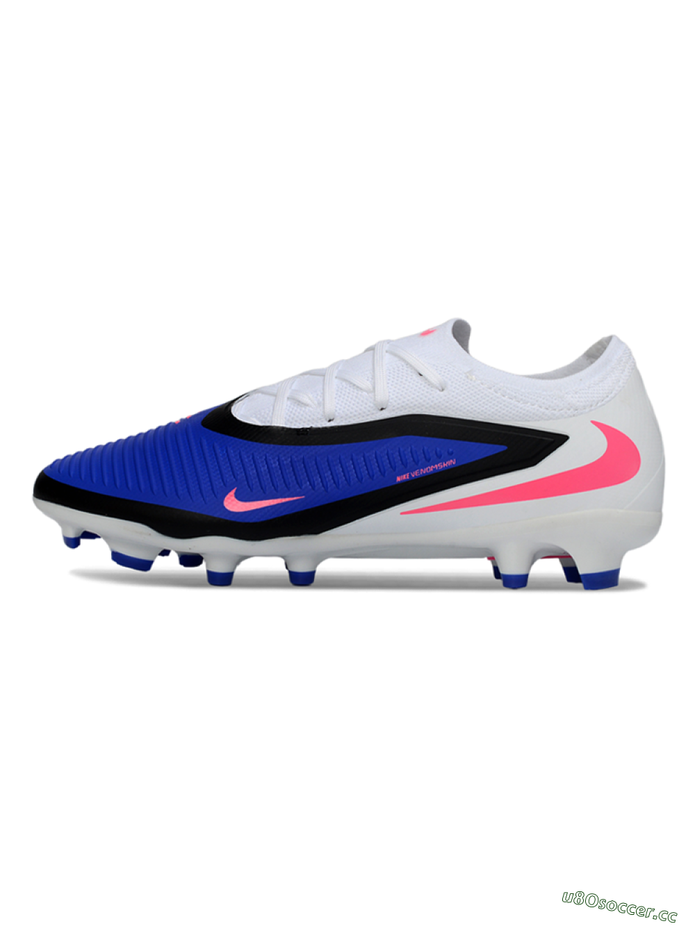Unisex Nike Phantom 6 Low Elite FG Firm Ground Low-Tops Football Boots - Blue/Electric Blue/Neon Pink 0
