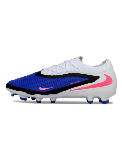 Unisex Nike Phantom 6 Low Elite FG Firm Ground Low-Tops Football Boots - Blue/Electric Blue/Neon Pink