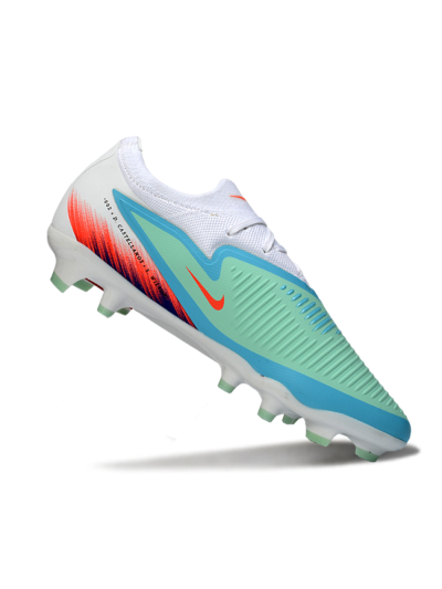 Unisex Nike Phantom 6 Low Elite FG Firm Ground Low-Tops Football Boots - Aqua/Coral Burst/Sky Blue
