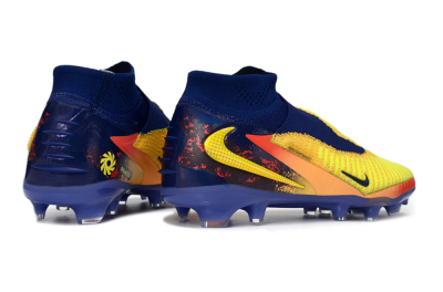 Men's Nike Phantom 6 High Elite FG Firm Ground High-Tops Football Boots - Yellow/Electric Sunrise/Night Sky
