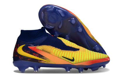 Men's Nike Phantom 6 High Elite FG Firm Ground High-Tops Football Boots - Yellow/Electric Sunrise/Night Sky
