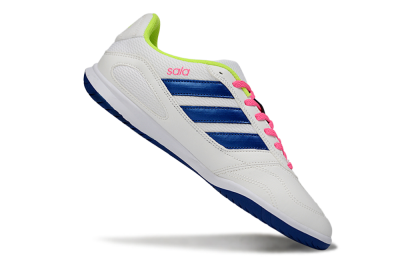 Men's Adidas Top Sala IC Indoor & Futsal Low-Tops Football Shoes - White/Navy Blue/Pink