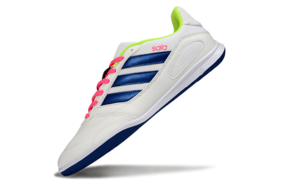 Men's Adidas Top Sala IC Indoor & Futsal Low-Tops Football Shoes - White/Navy Blue/Pink